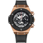 Montre à Quartz Sport Silicone avec Calendrier pour Homme