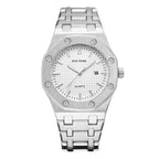 Montre Quartz Automatique Argentée pour Femme