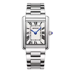 Montre Cadran Carré Acier Inoxydable pour Femme