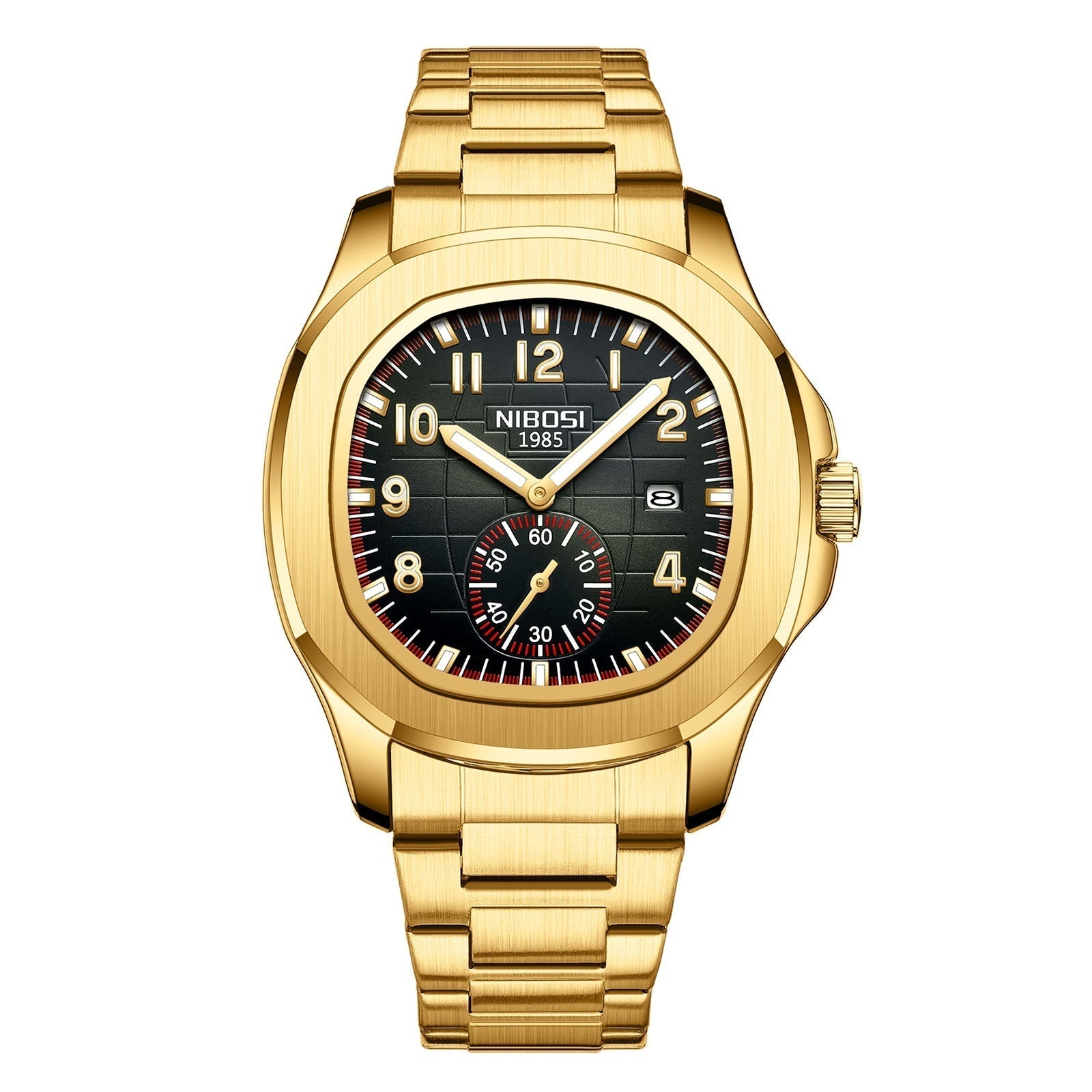 Montre Quartz Multifonctionnelle Luminescente Étanche pour Homme