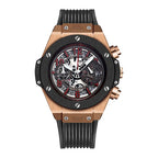 Montre à Quartz Sport Silicone avec Calendrier pour Homme