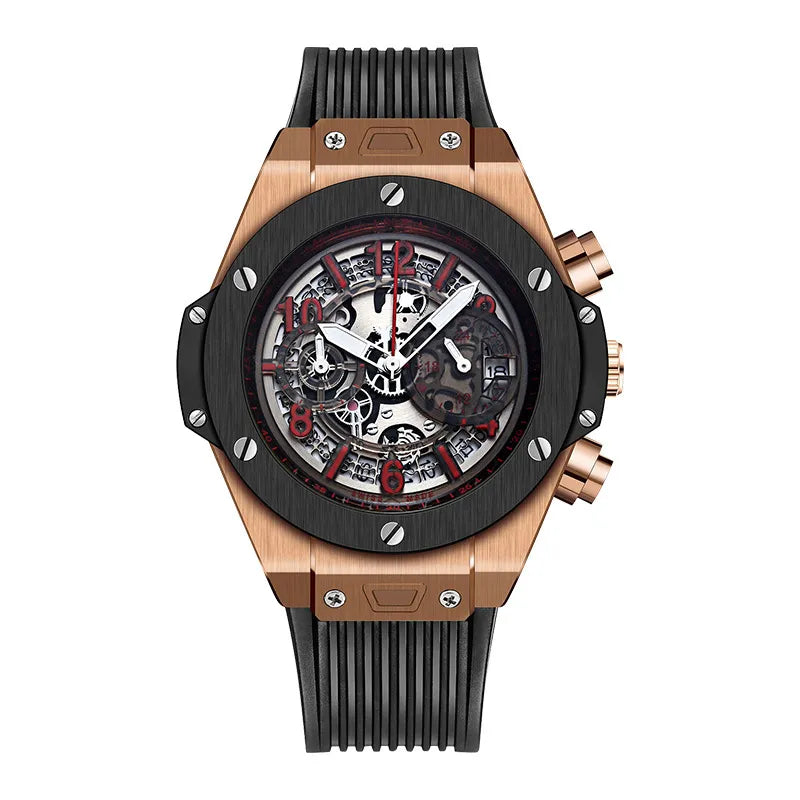 Montre à Quartz Sport Silicone avec Calendrier pour Homme