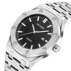 Montre Quartz Automatique Argentée pour Femme