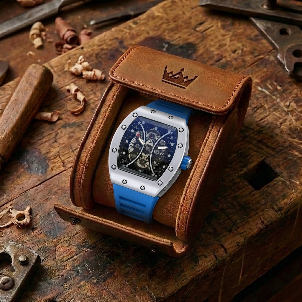 Montre Automatique Homme Barillet Creux Luminescent