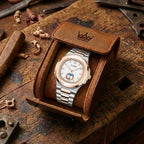 Montre Quartz Homme Cuir & Acier Étanche