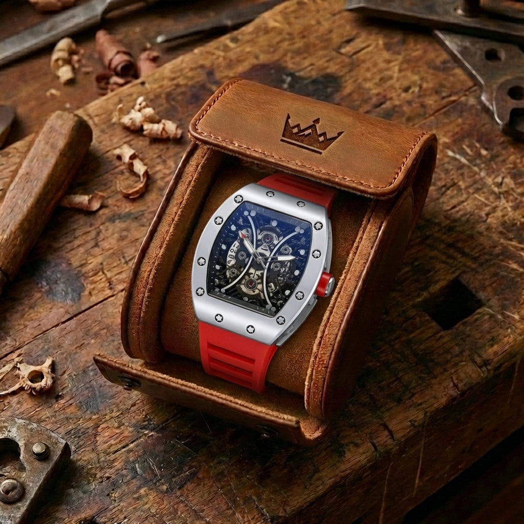 Montre Automatique Homme Barillet Creux Luminescent