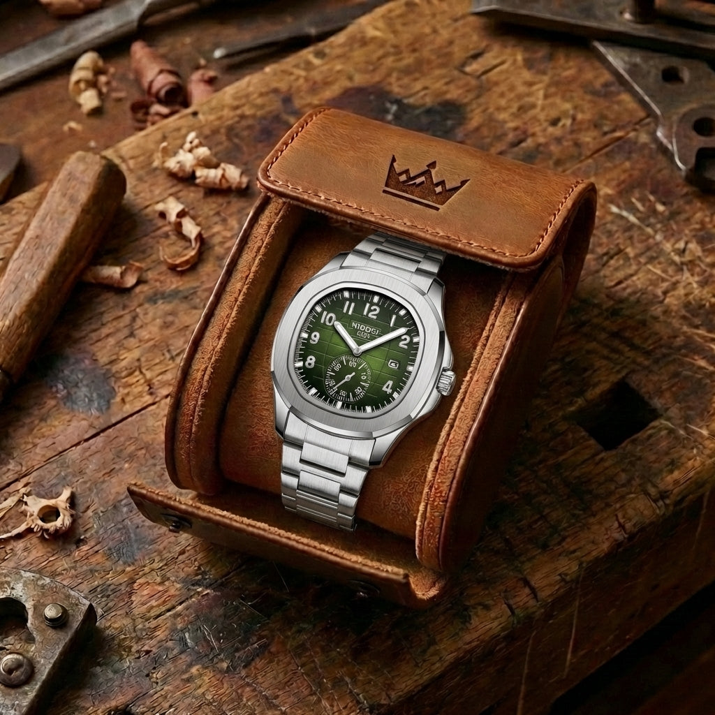 Montre Quartz Homme Multifonctionnelle Luminescente Étanche