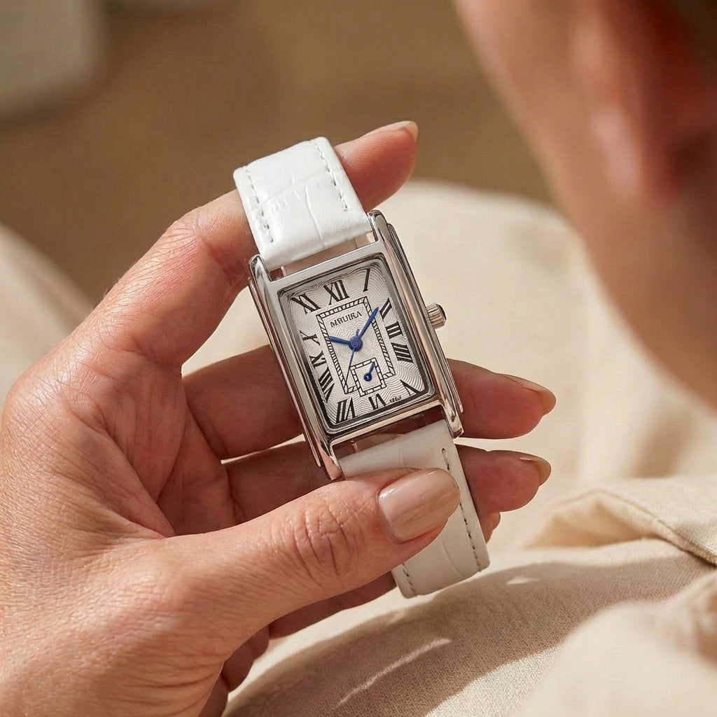 Montre Casual Rétro Bracelet Cuir pour Femme