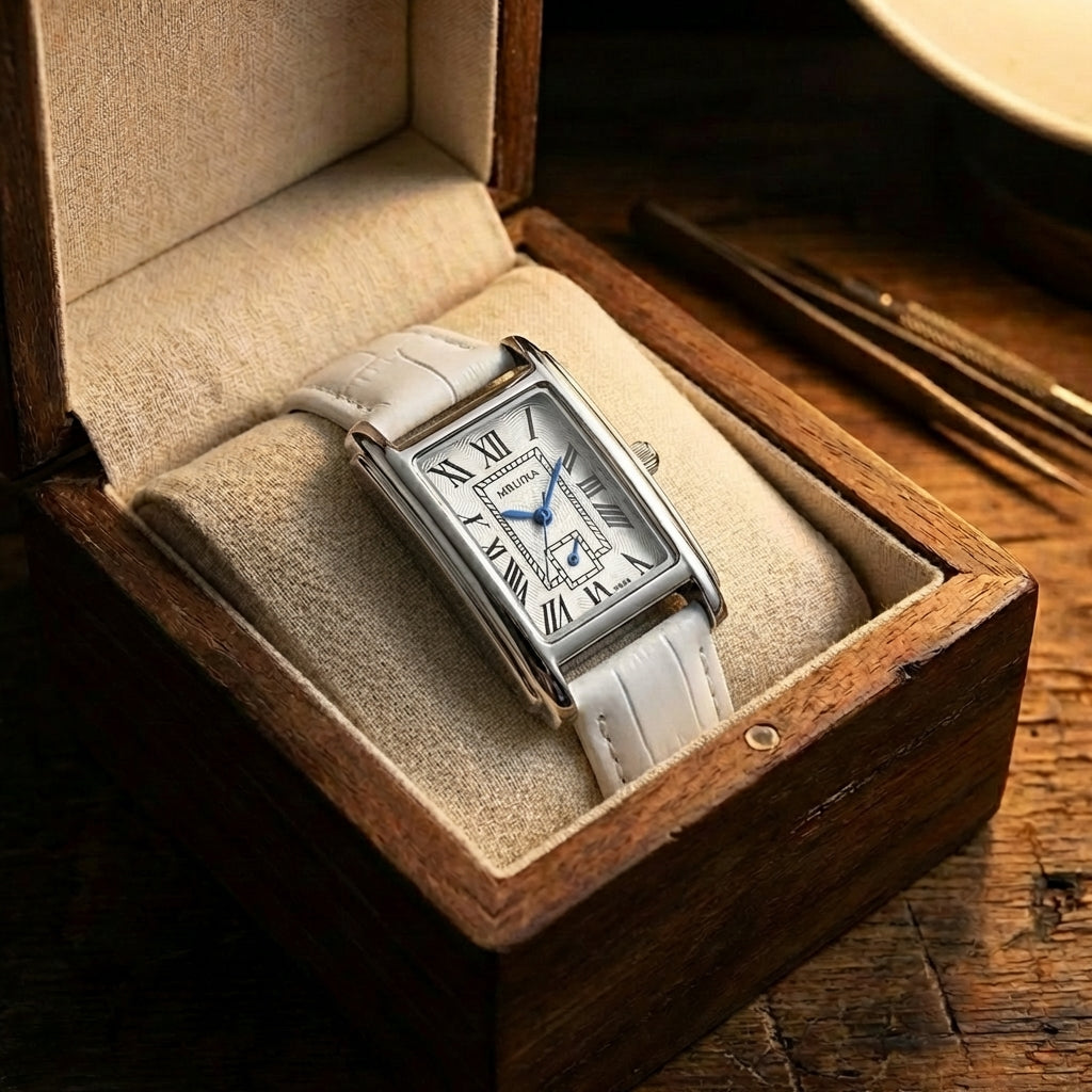 Montre Casual Rétro Bracelet Cuir pour Femme