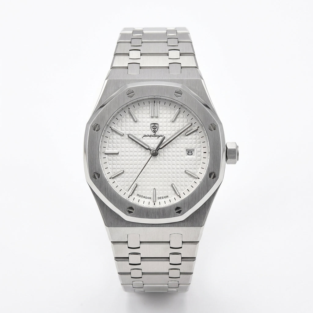 Montre Quartz Acier Minimaliste pour Homme