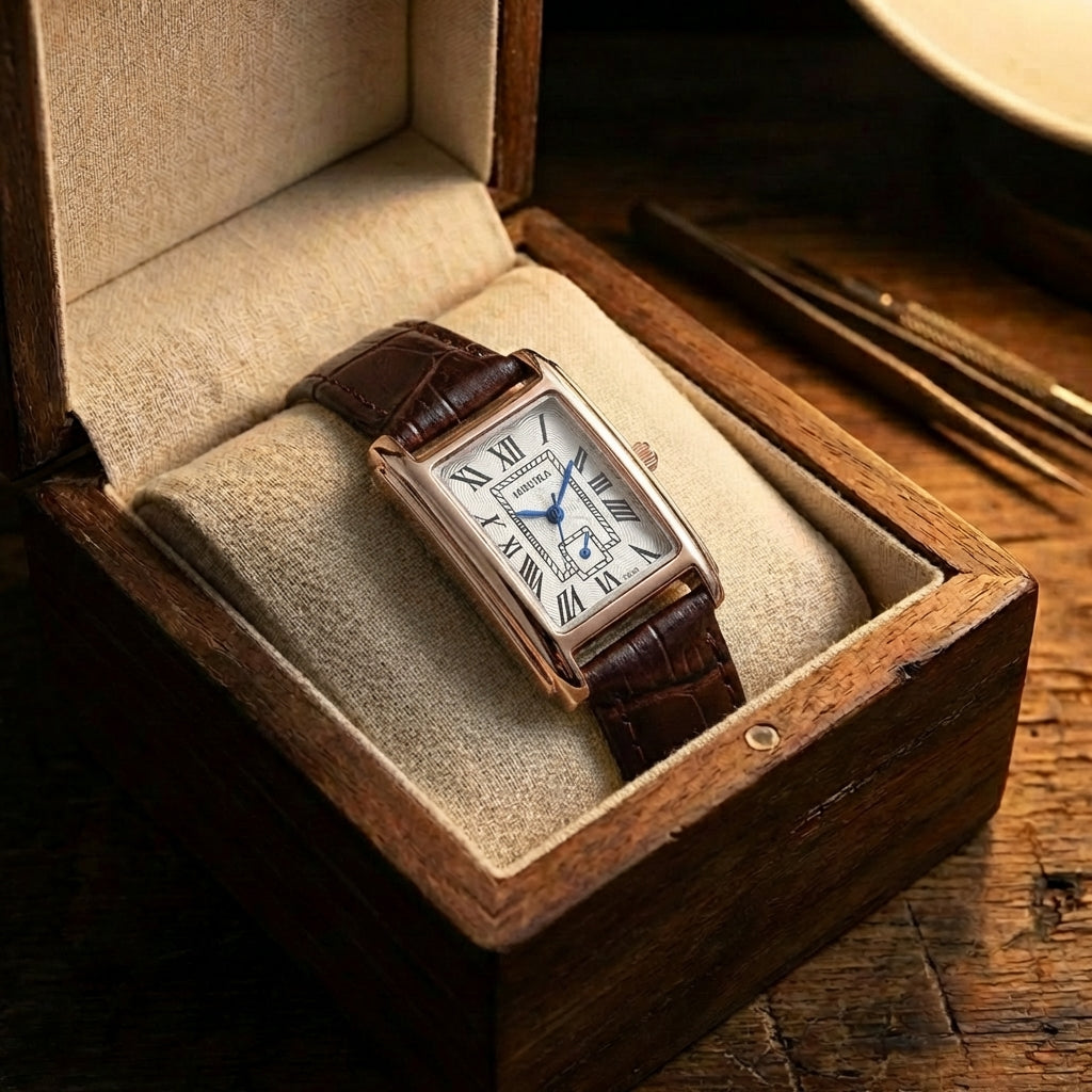Montre Casual Rétro Bracelet Cuir pour Femme