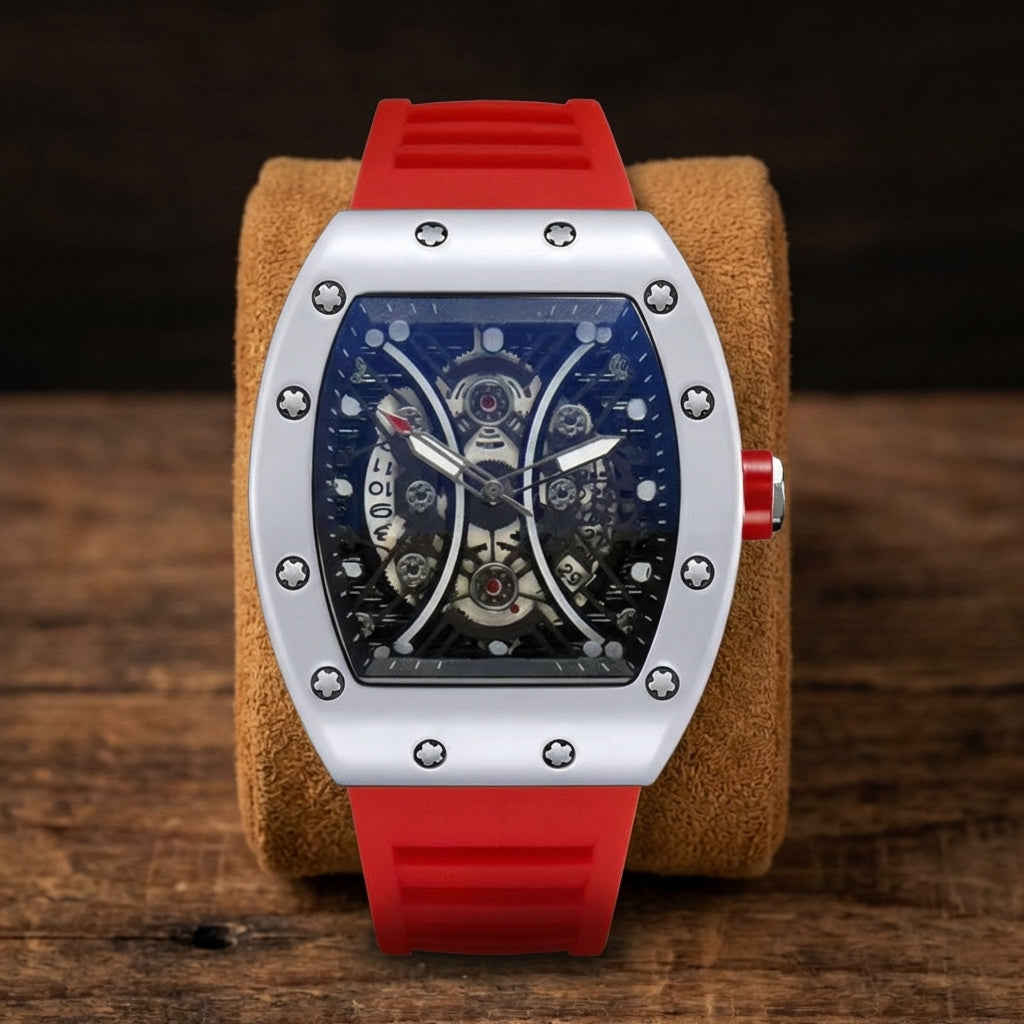 Montre Automatique Homme Barillet Creux Luminescent