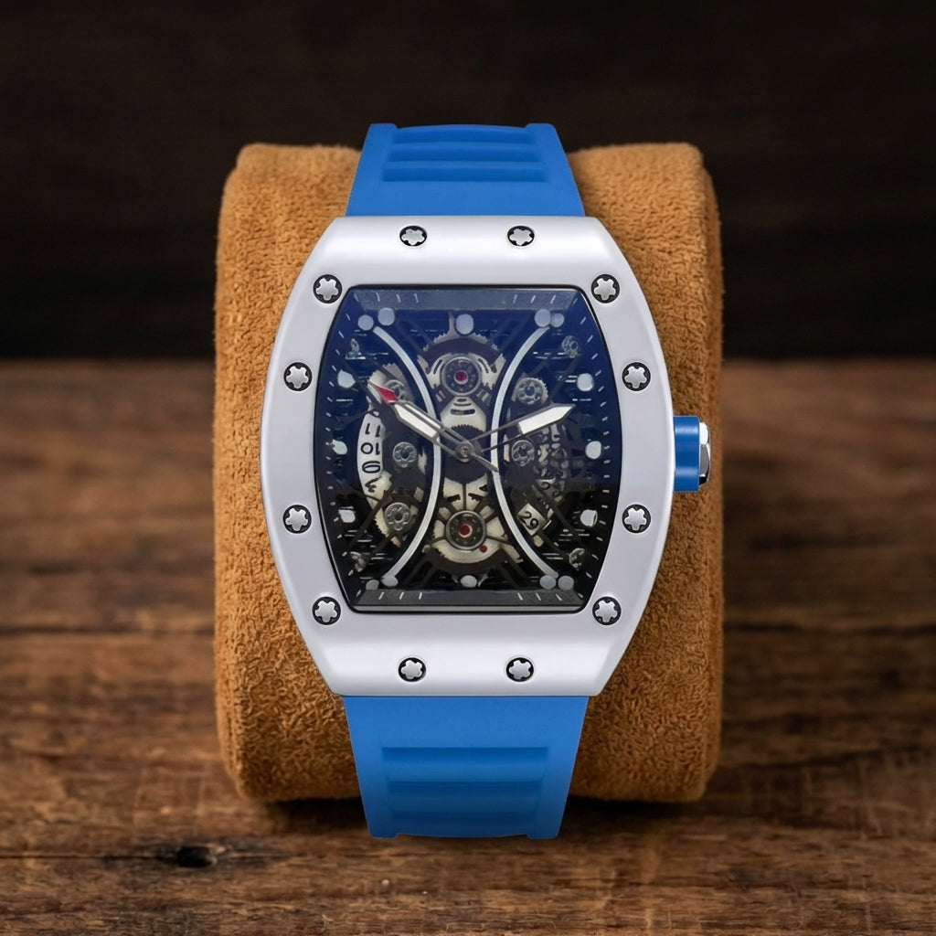 Montre Automatique Homme Barillet Creux Luminescent