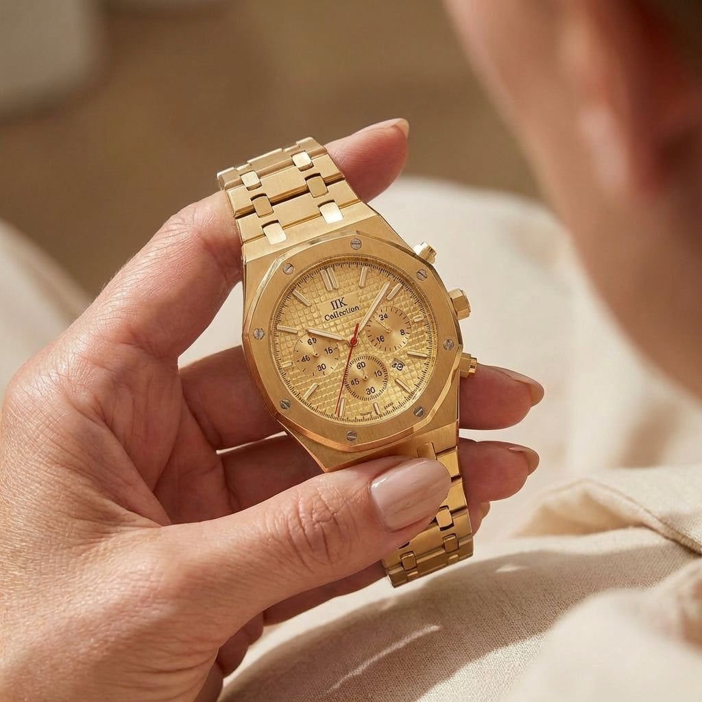 Petite Montre Quartz Ton Or pour Femme