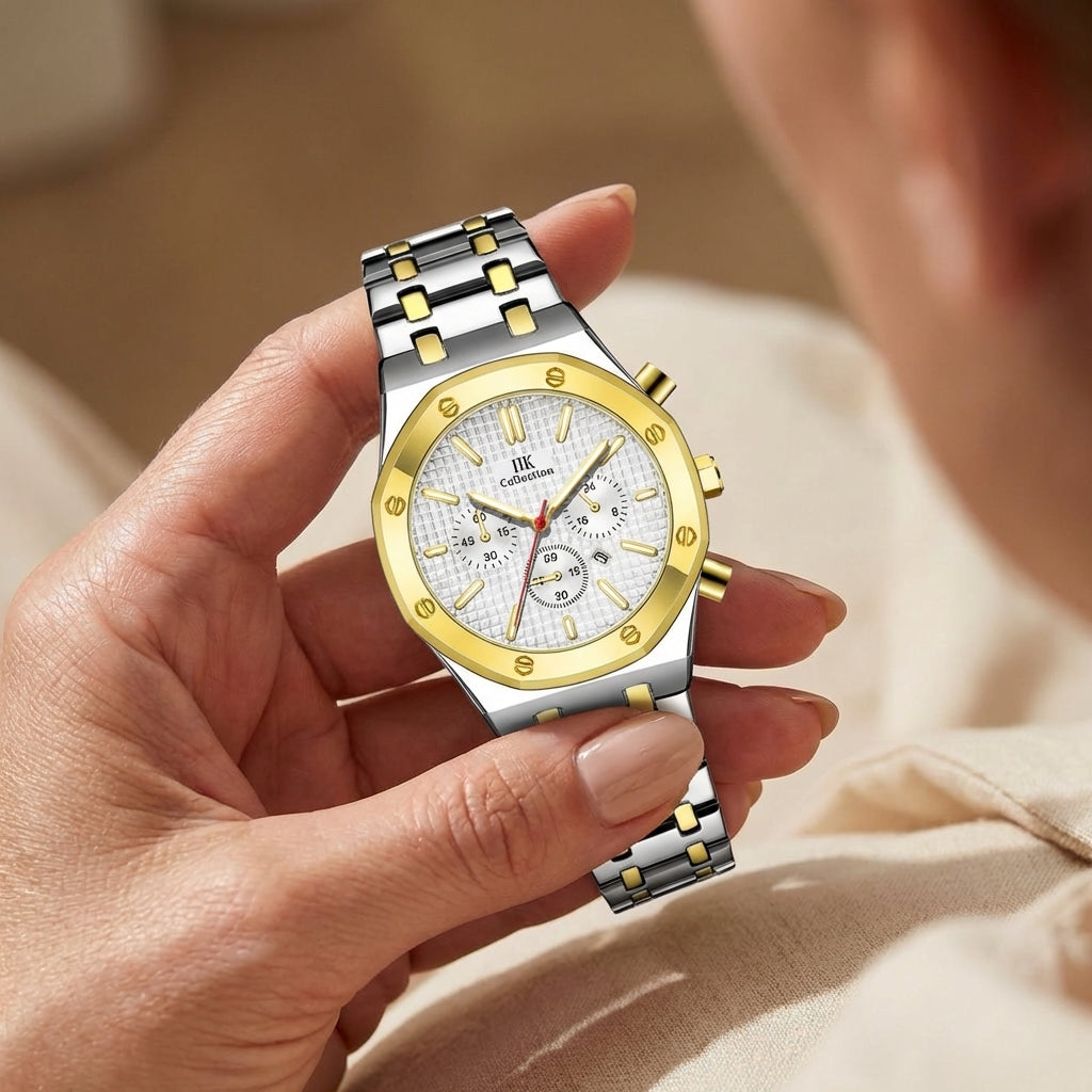 Petite Montre Quartz Ton Or pour Femme