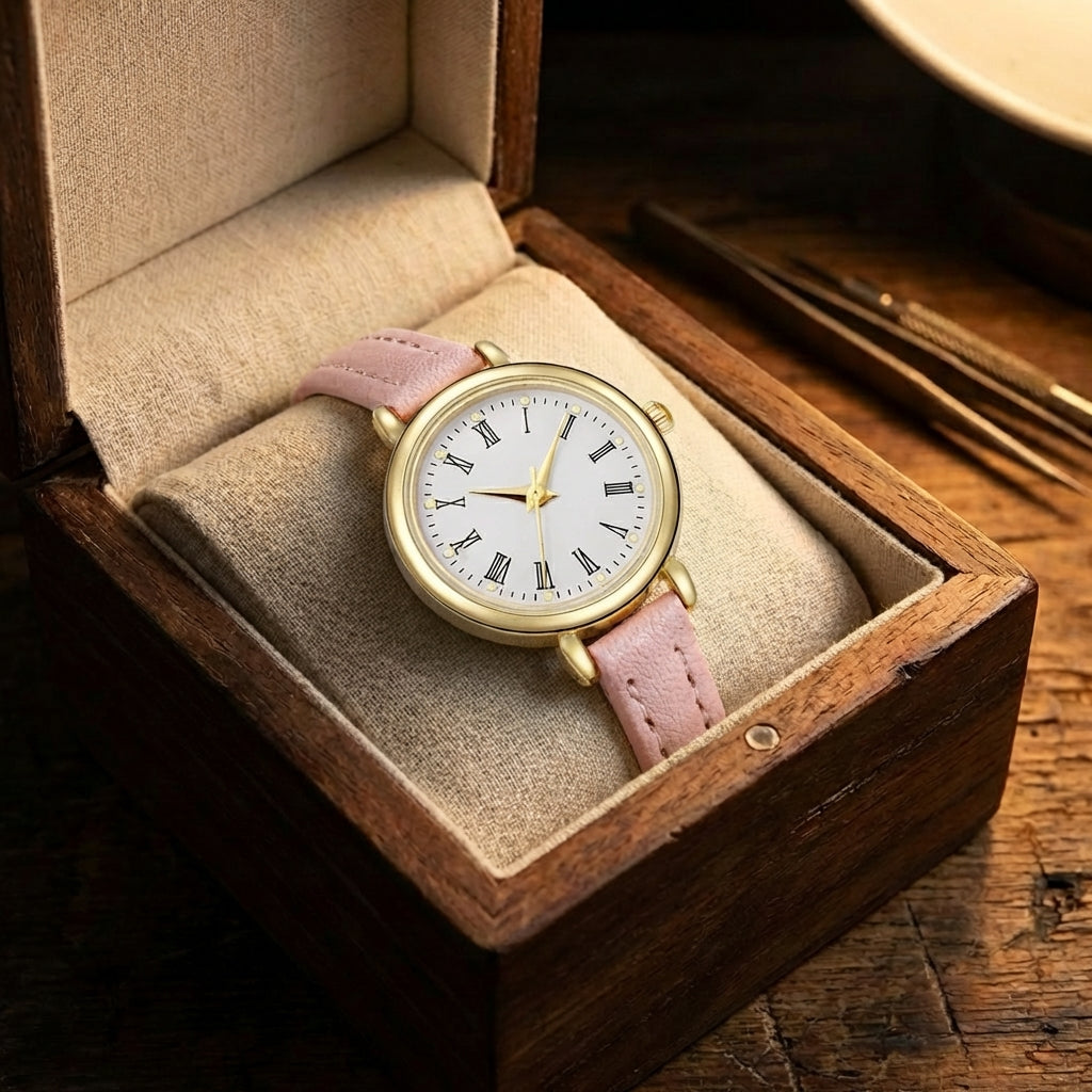 Montre Quartz Élégante Raffinée Étudiante pour Femme