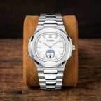 Montre Quartz Homme Cuir & Acier Étanche