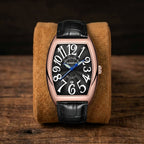 Montre Quartz Homme Bracelet Cuir Luminescent