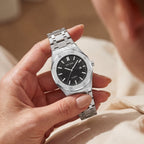 Montre Quartz Automatique Argentée pour Femme