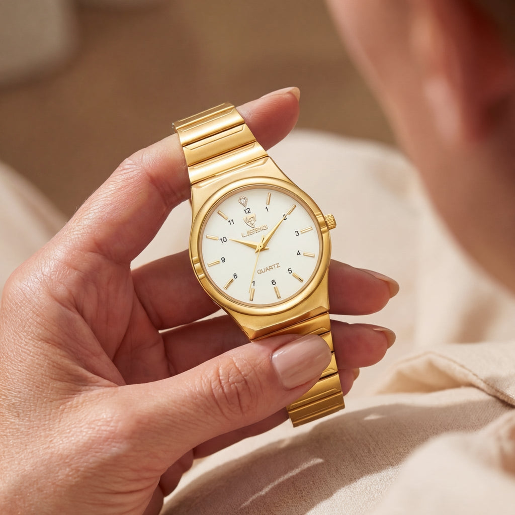 Montre Quartz Couple Casual Luminescente pour Femme
