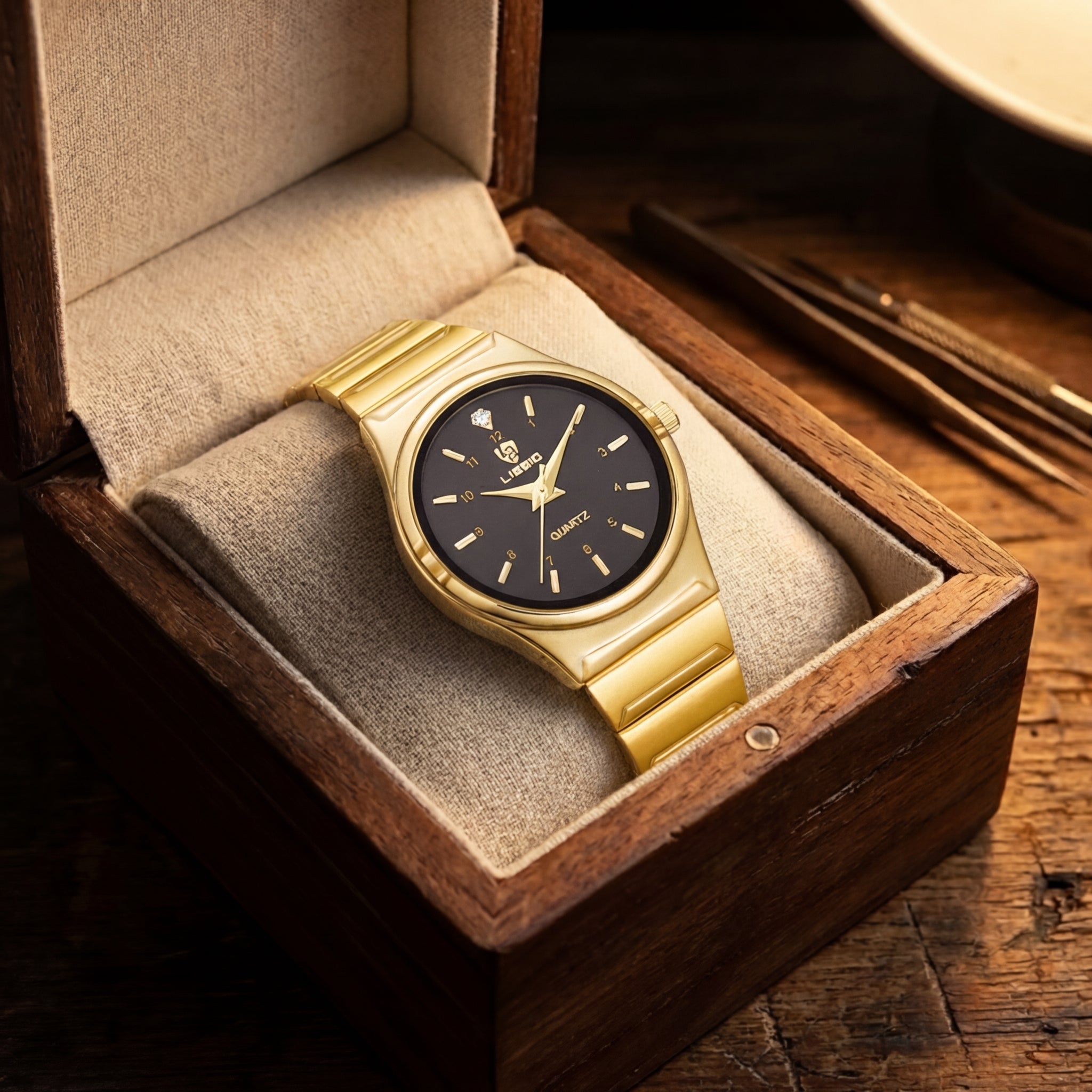 Montre Quartz Couple Casual Luminescente pour Femme