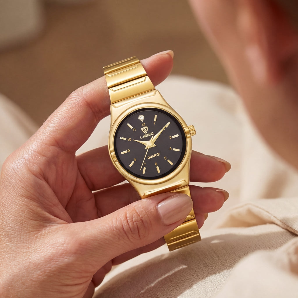 Montre Quartz Couple Casual Luminescente pour Femme