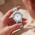 Montre Quartz Sertie de Diamants pour Femme