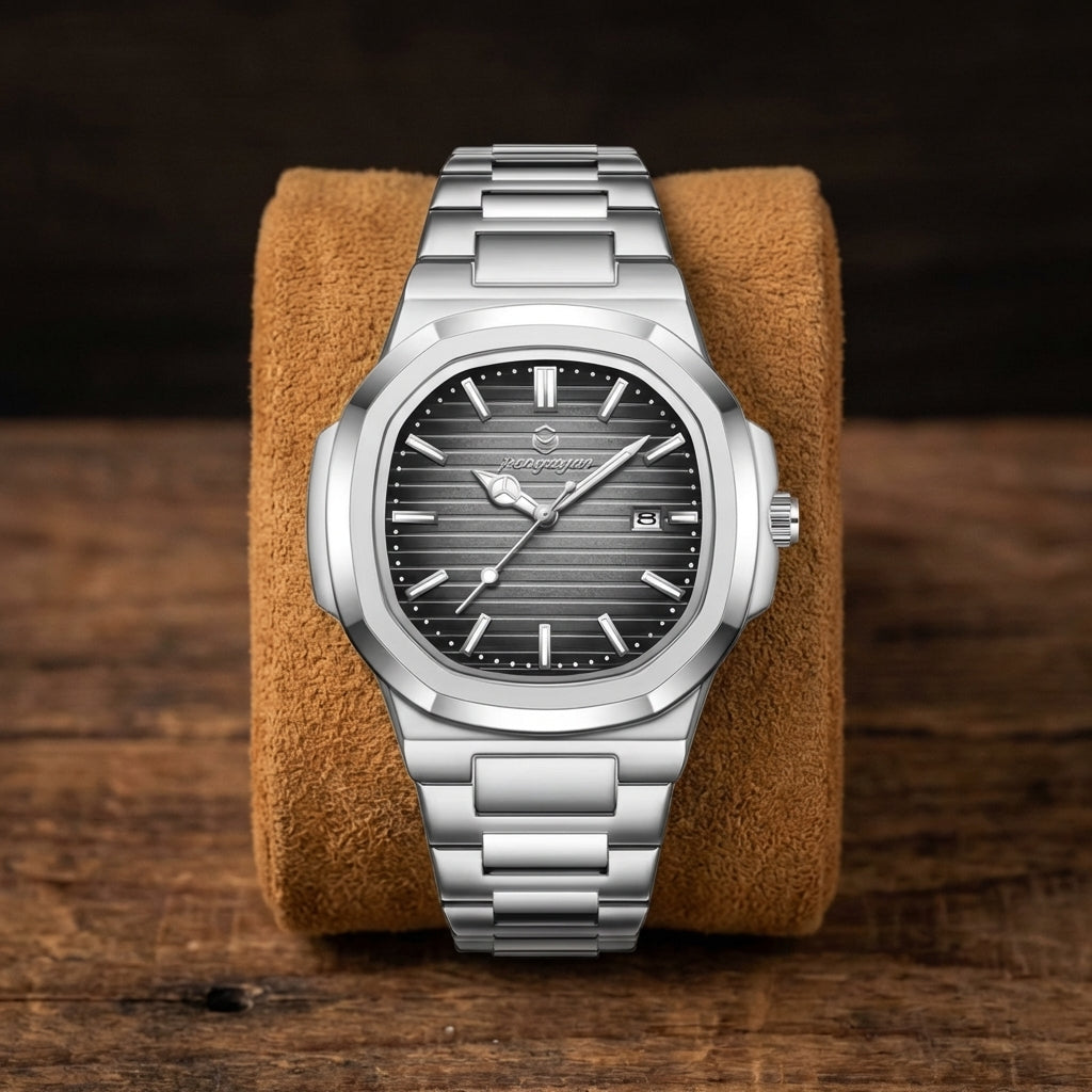Montre Homme Luxe Carré-Rond