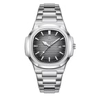 Montre Carrée-Ronde de Luxe pour Homme